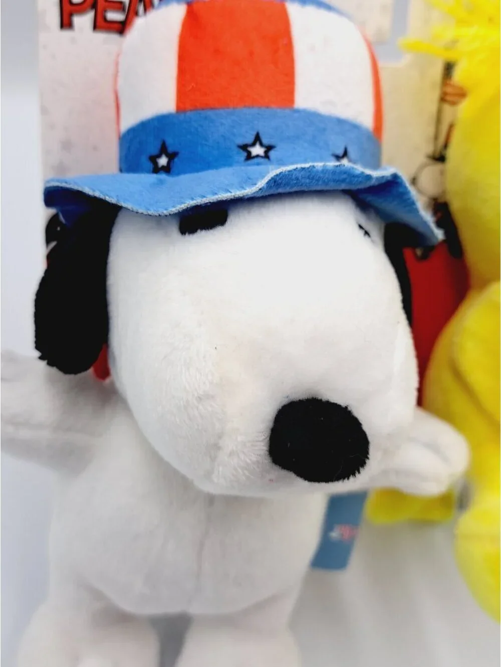 Patriotic Peanuts Snoopy and Woodstock 4th Of July Plush Dog Small Pet Toy Set